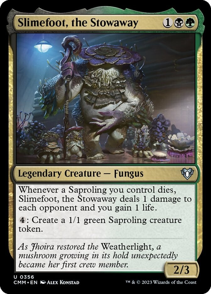 Slimefoot, the Stowaway CMM 356 Regular MTG card DM Vault Co.