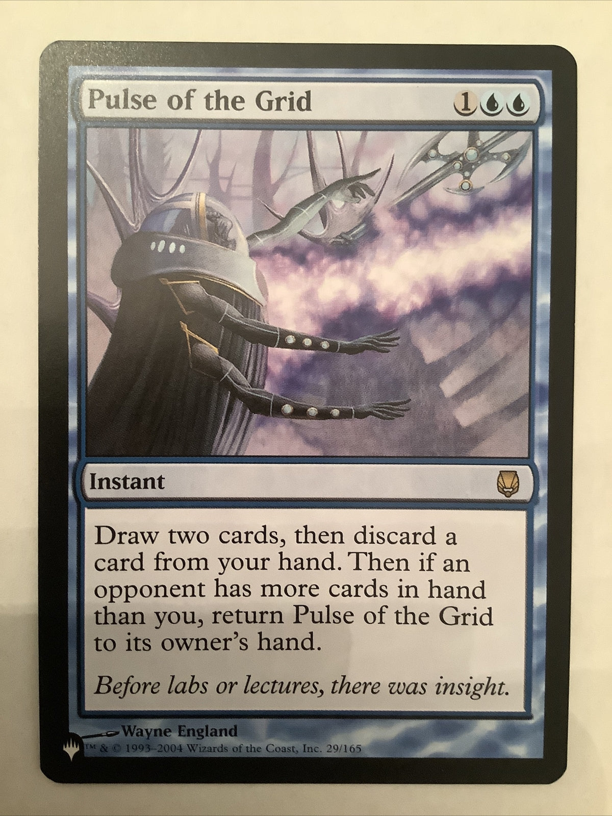 Pulse of the Grid LIST DST 29 Magic the Gathering blue instant card.