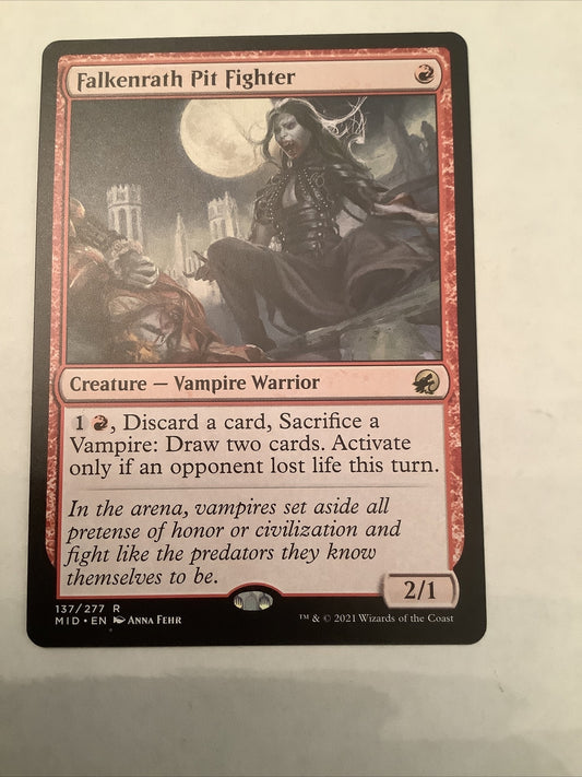 Falkenrath Pit Fighter MID 137 MTG vampire creature card by DM Vault Co