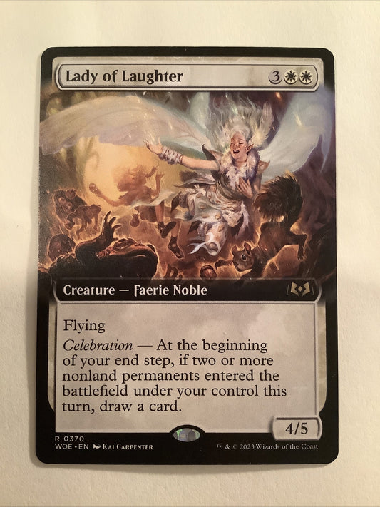 MTG WOE: Lady of Laughter (Creature Faerie Noble) Extended Art 0370