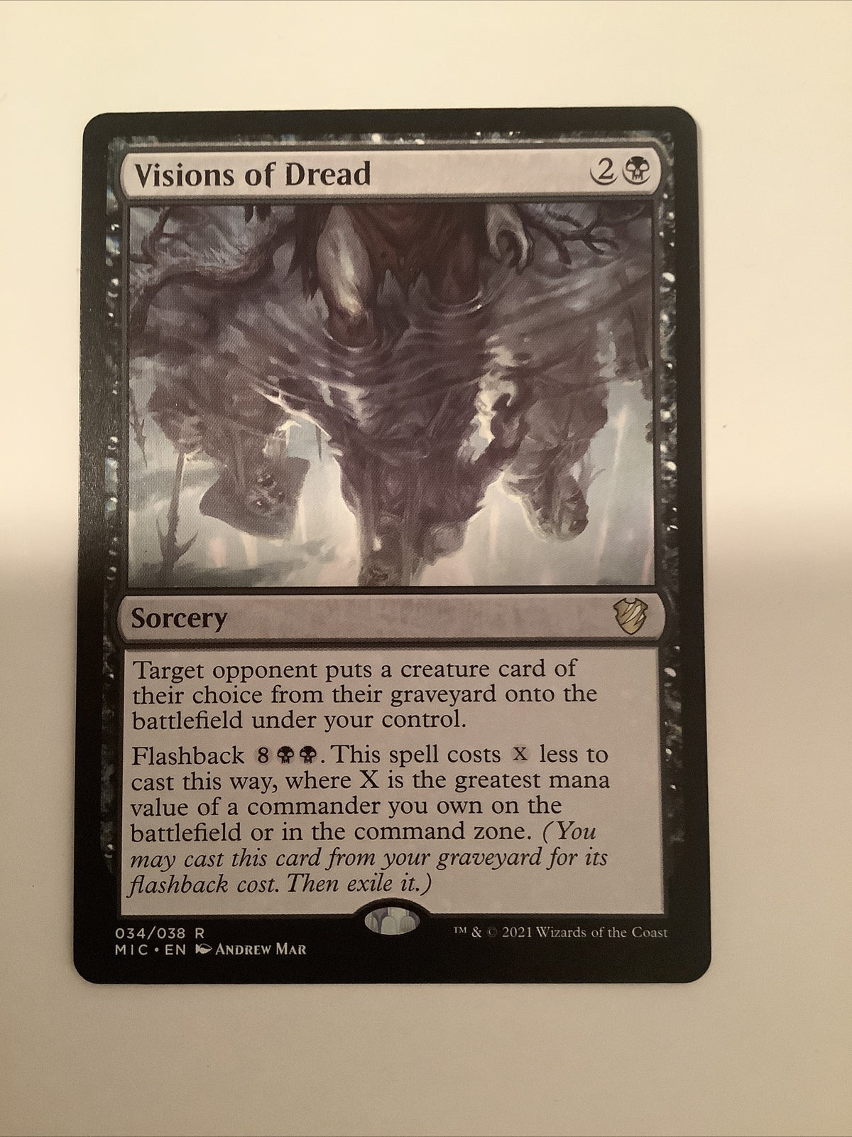 MTG MIC: Visions Of Dread (Sorcery) Regular Rare 034/038