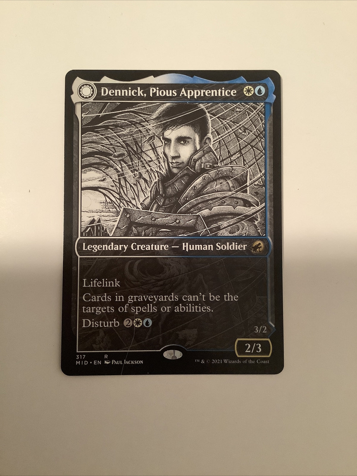 Dennick Pious Apprentice Apparition MID 317 Legendary Creature MTG
