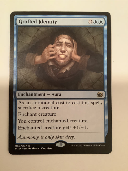 MTG MID: Grafted Identity (Enchantment Aura) Regular Rare 057/277