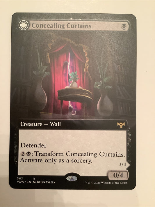 MTG VOW: Concealing Curtains   Revealing Eye (Creature) Extended Art 367 Rare