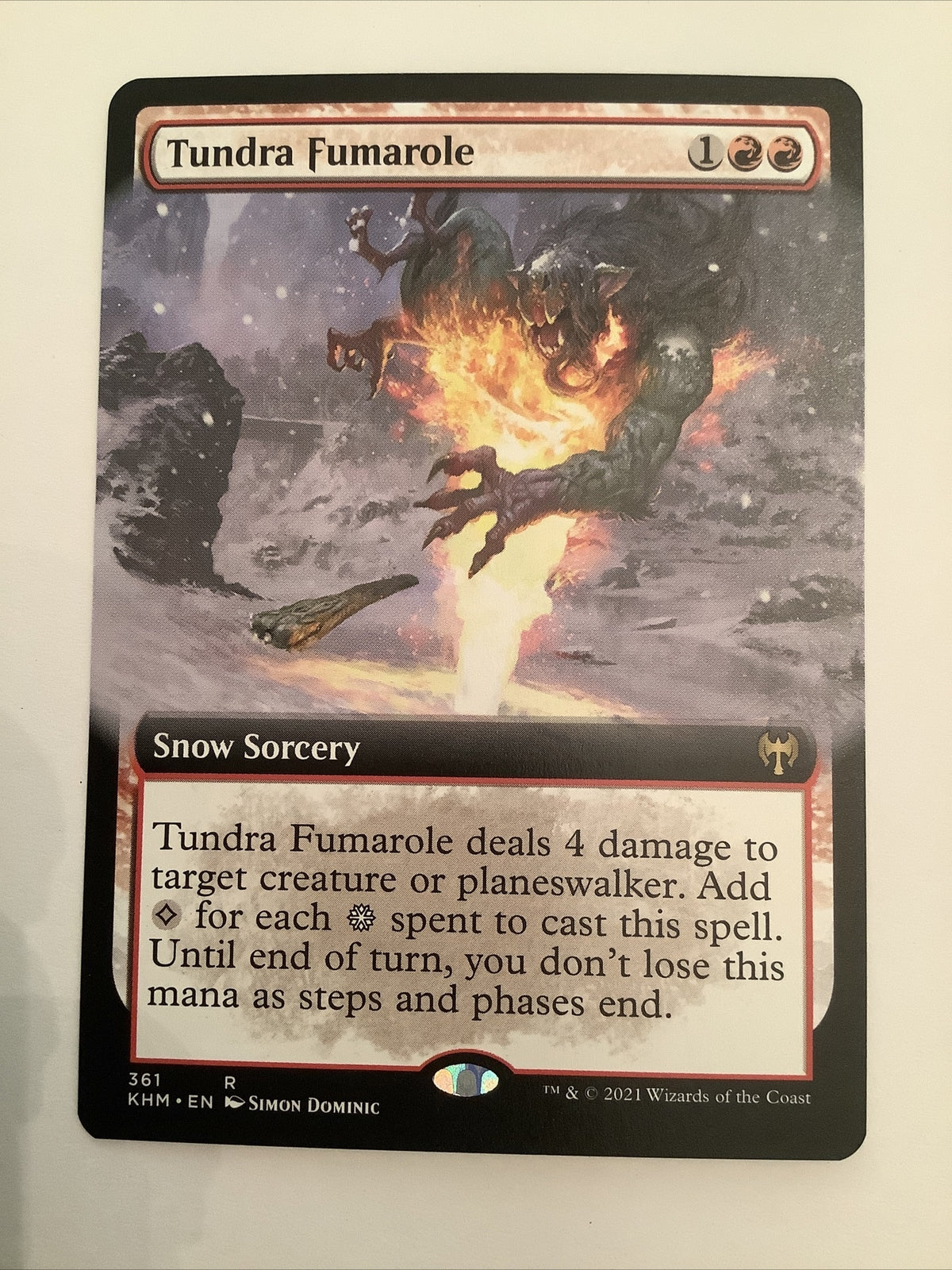 Tundra Fumarole Extended Art KHM 361 MTG snow removal mana ramp card | DM Vault Co