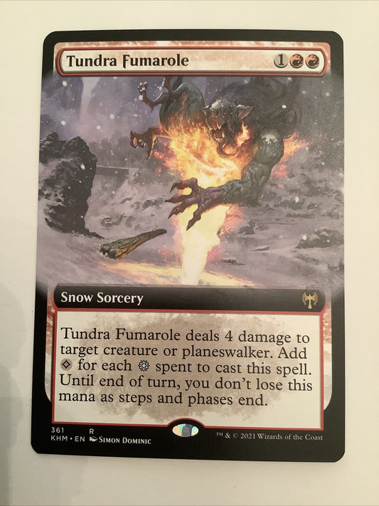 Tundra Fumarole Extended Art KHM 361 MTG snow removal mana ramp card | DM Vault Co