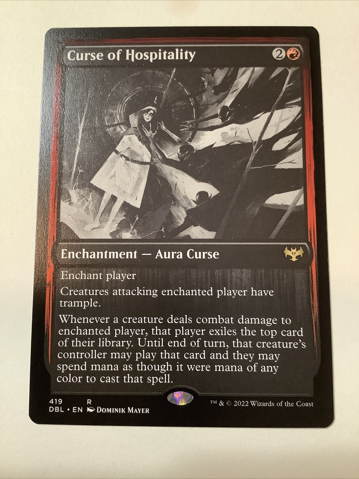 Curse of Hospitality DBL 419 Regular MTG Card DM Vault Co