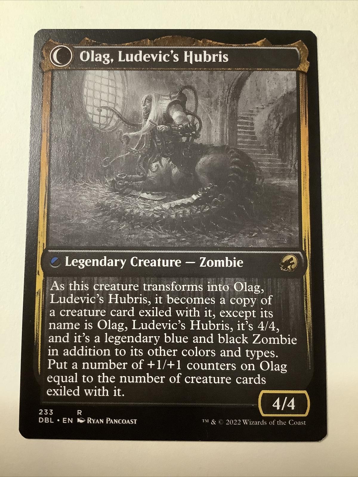 MTG DBL:  Ludevic, Necrogenius Olag, Ludevic's Hubris (Legendary Creature) 233