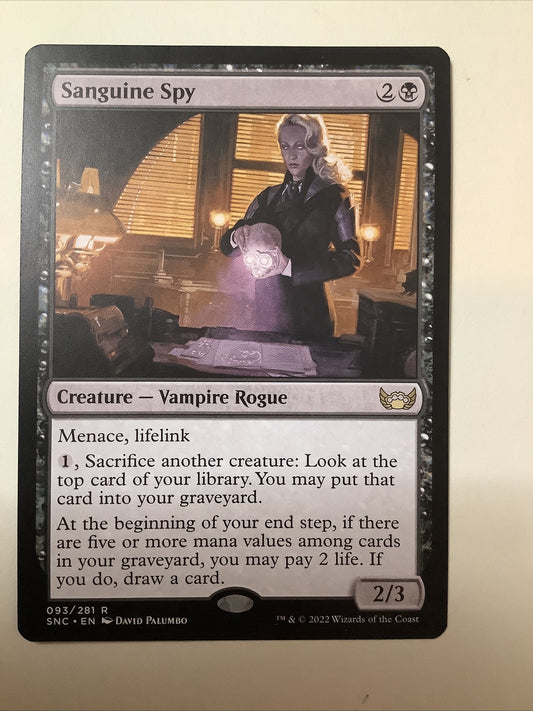 MTG SNC: Sanguine Spy (Creature Vampire Rogue) 093/281 Regular Rare