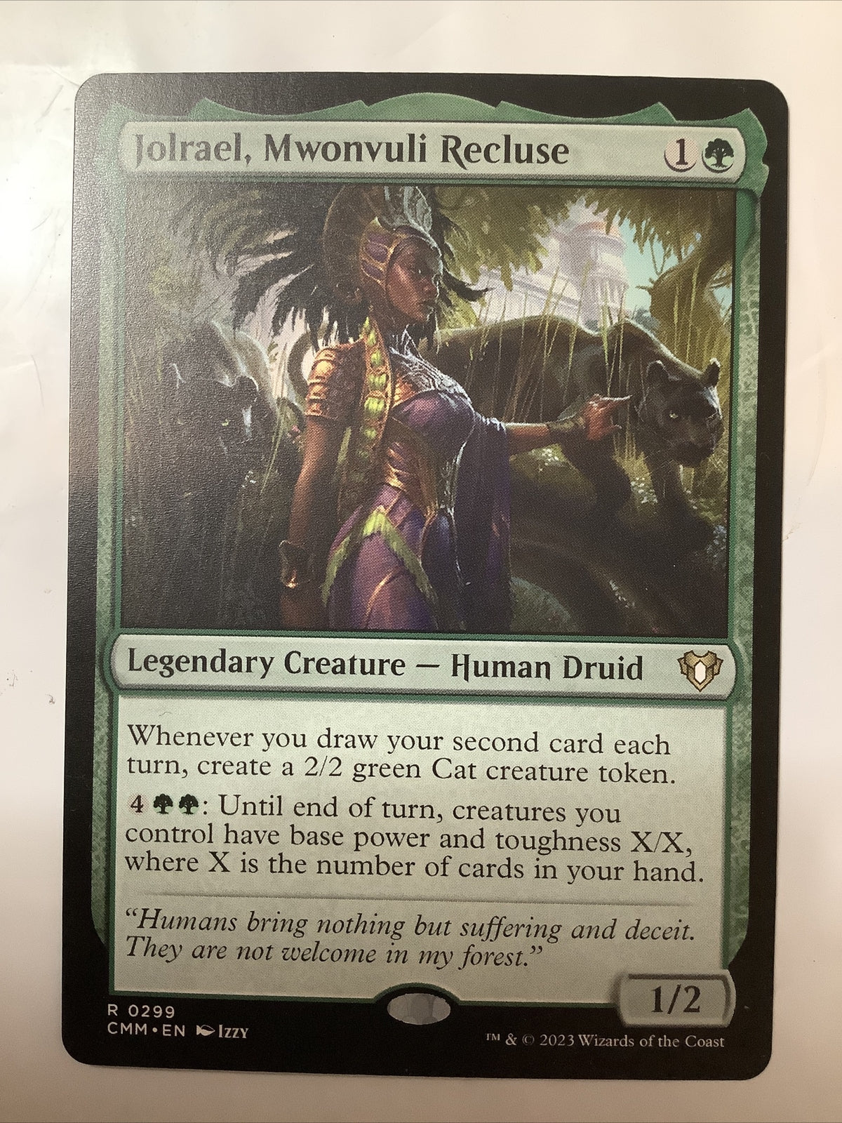 MTG CMM: Jolrael, Mwonvuli Recluse (Legendary Creature) 0299 Regular Rare