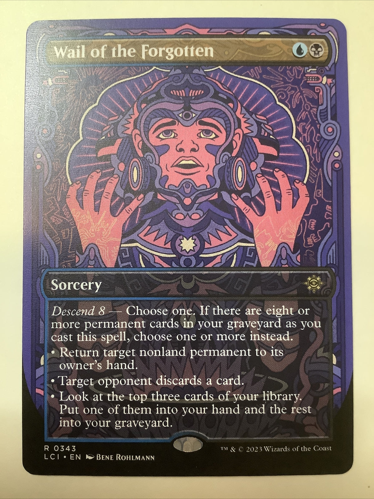 Wail of the Forgotten Extended Art LCI 343 regular finish MTG card