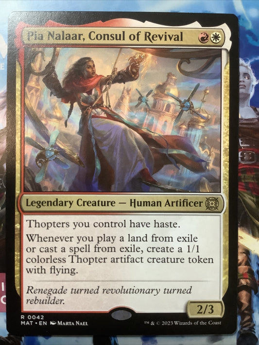 Pia Nalaar, Consul of Revival legendary Human Artificer MTG March of the Machine
