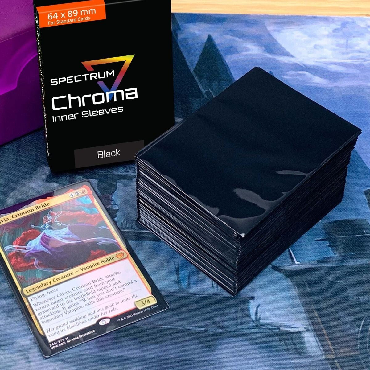 Chroma Inner Sleeves — 100 Count — 64x89 mm Acid-Free Inner Protectors
