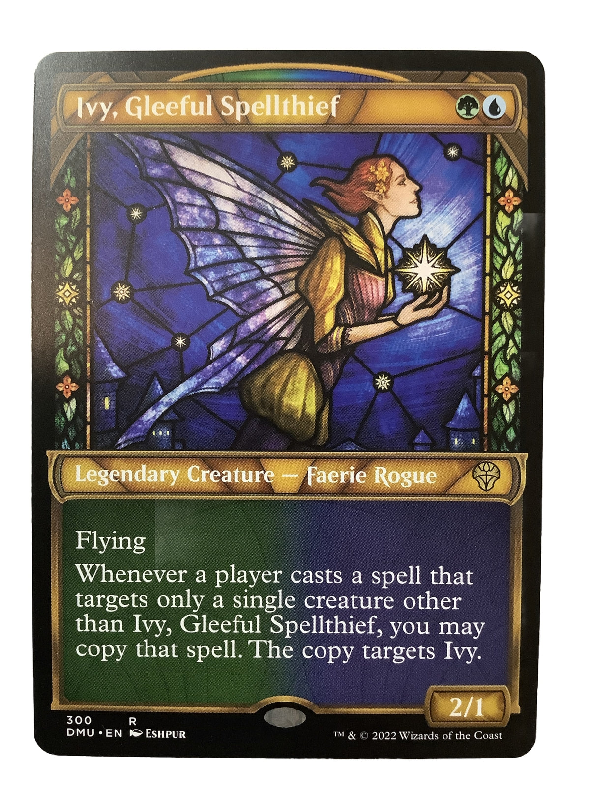 Ivy Gleeful Spellthief showcase legendary MTG card from Dominaria United
