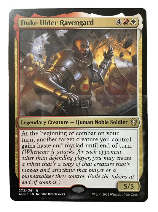 Duke Ulder Ravengard CLB 272 Magic the Gathering legendary Human Noble Soldier card from Commander Legends Battle for Baldur's Gate.