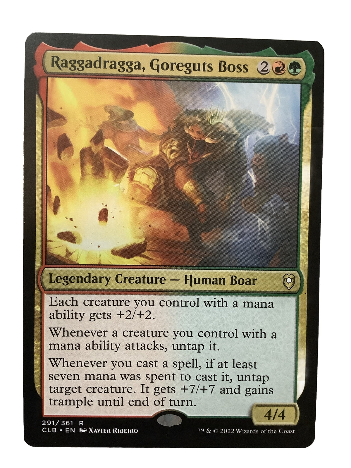 Raggadragga Goreguts Boss CLB 291 regular finish MTG card front
