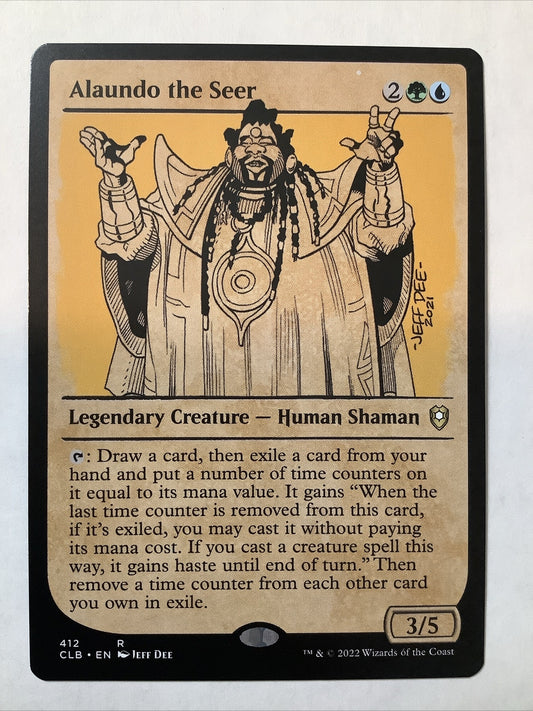 Alaundo the Seer MTG Commander Legends suspend combo engine legendary human shaman card