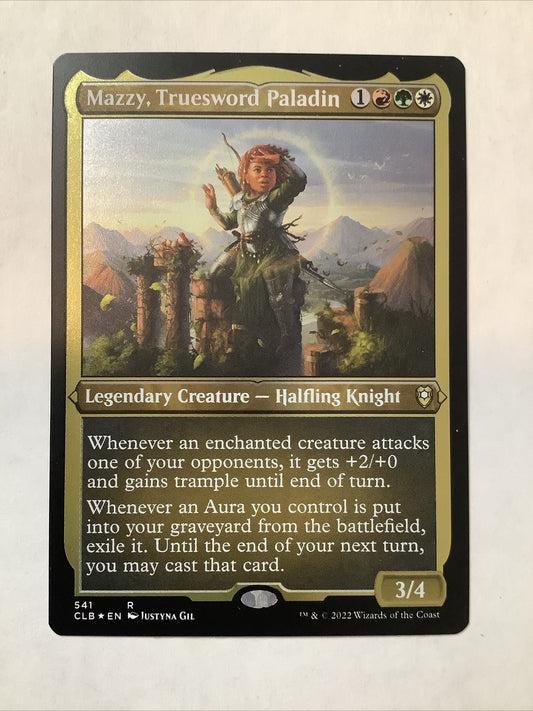 Mazzy Truesword Paladin CLB 541 etched foil MTG card