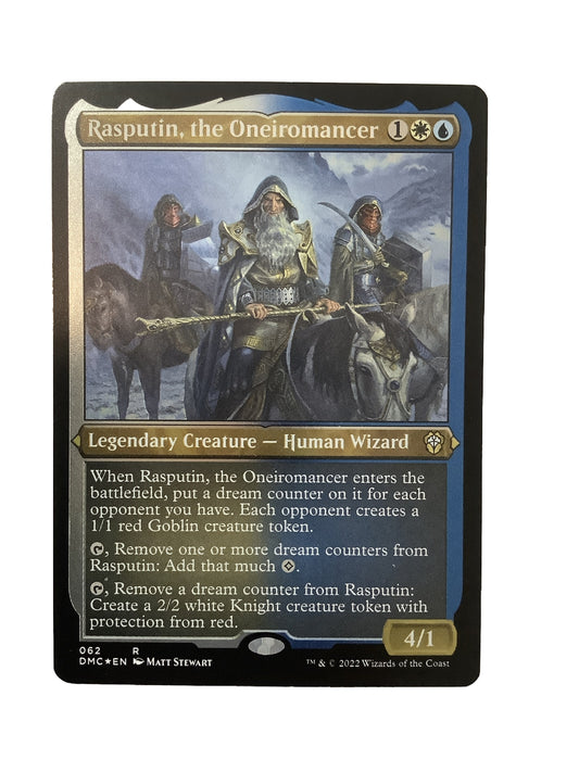 Rasputin the Oneiromancer DMC 062 Etched Foil Magic the Gathering legendary Human Wizard card.