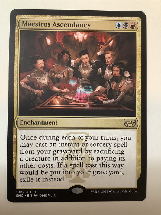 Maestros Ascendancy enchantment card from Streets of New Capenna 198/281