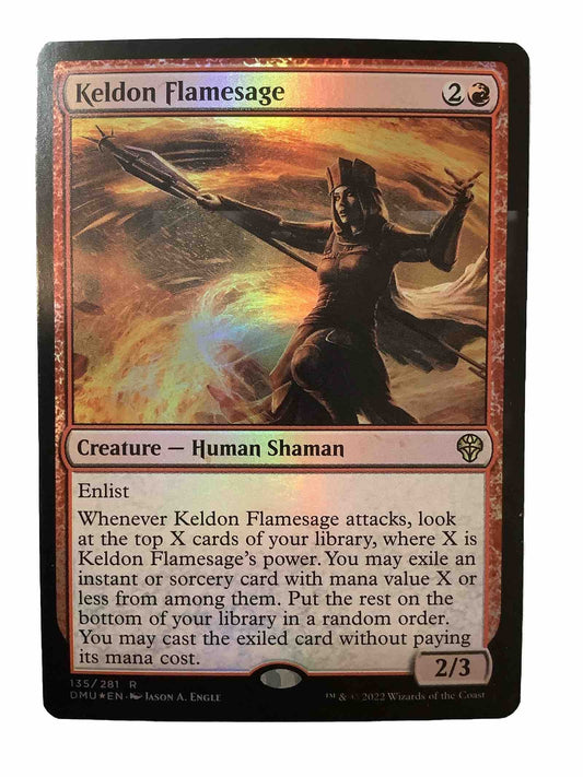 Keldon Flamesage DMU 135 MTG Foil Dominaria United rare — DM Vault Co