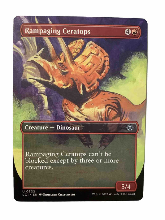 MTG LCI: Rampaging Ceratops (Creature Dinosaur) Extended Art Uncommon 0322