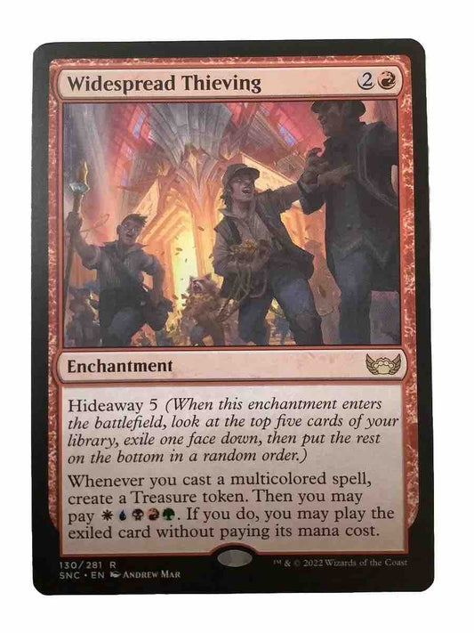 MTG SNC:  Widespread Thieving (Enchantment) 130/281 Regular Rare