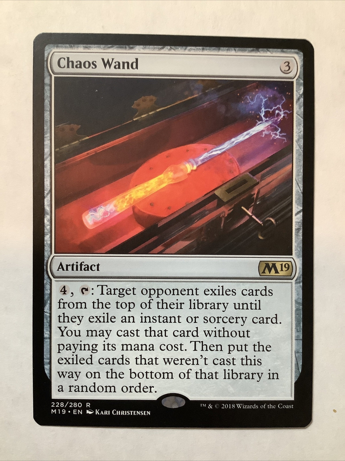 Chaos Wand — Core Set 2019 — Regular Rare — 228
