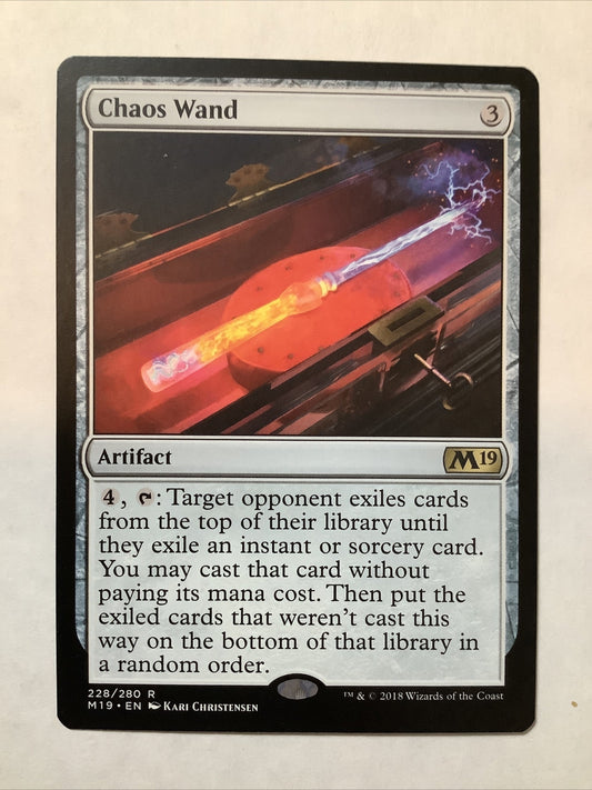 Chaos Wand — Core Set 2019 — Regular Rare — 228
