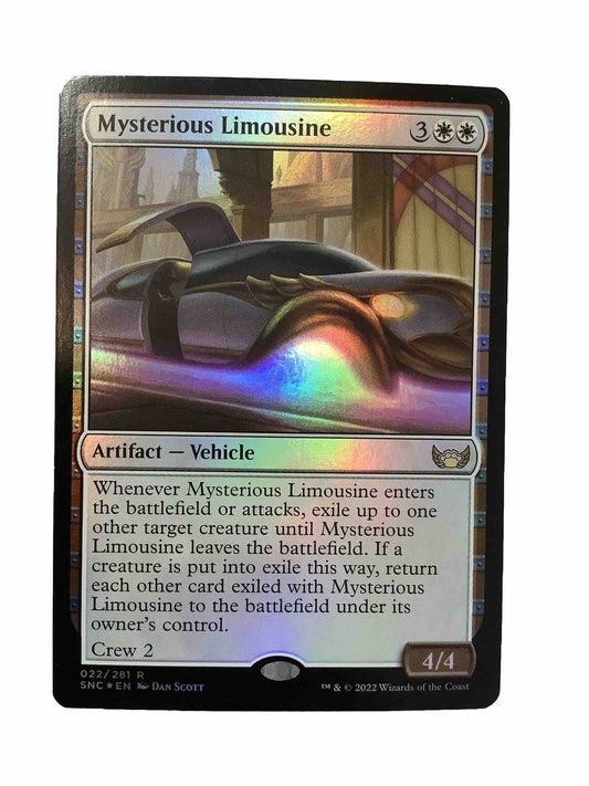 MTG SNC: Mysterious Limousine (Artifact Vehicle) Regular Rare Foil 022/281