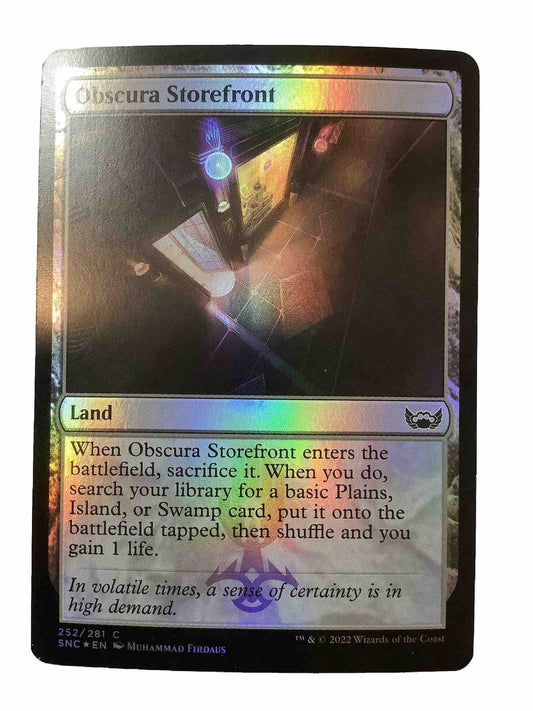 MTG SNC: Obscura Storefront (Land) Regular Common Foil 252/281
