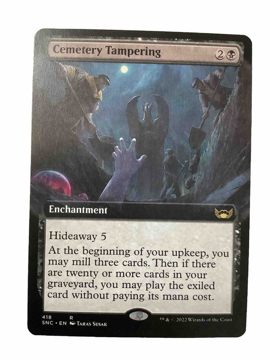 MTG SNC: Cemetery Tampering (Enchantment) Extended Art Rare 418