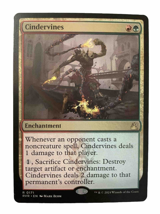 Cindervines enchantment card from Ravnica Remastered 0171