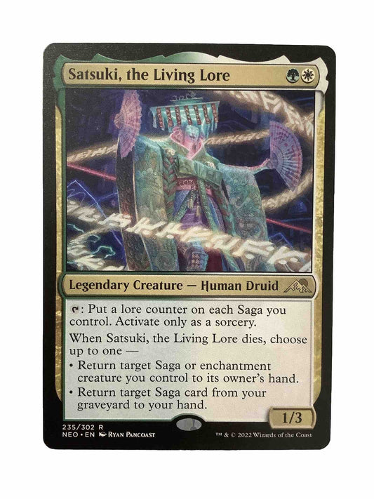 Satsuki, the Living Lore legendary creature MTG Neon Dynasty
