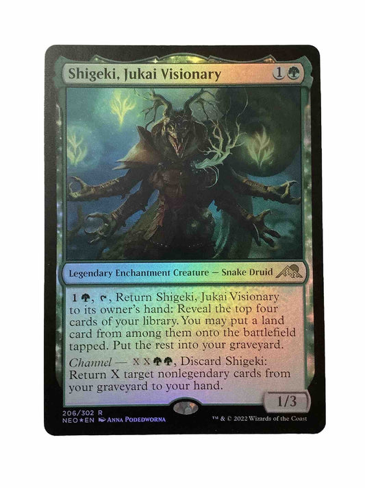 MTG NEO: Shigeki, Jukai Visionary (Legendary Creature) 206/302 Regular Rare Foil