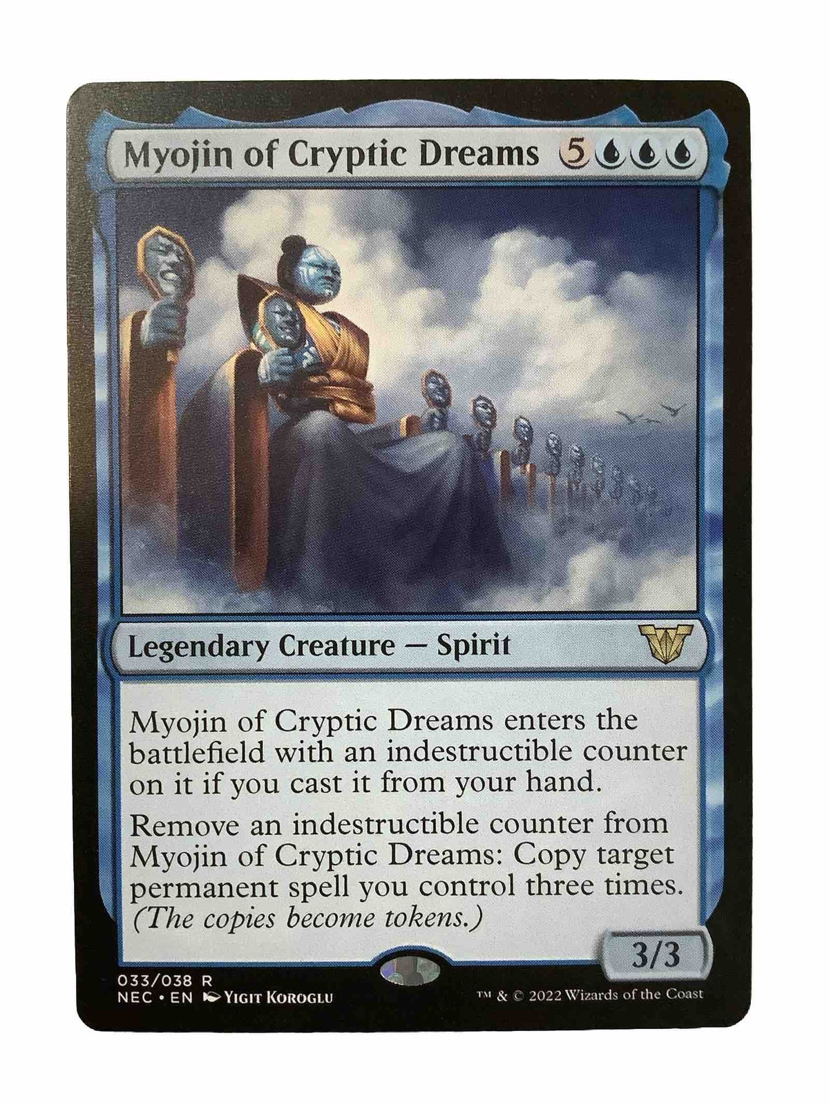 MTG NEC: Myojin of Cryptic Dreams (Legendary Creature Spirit) Regular Rare 33/38