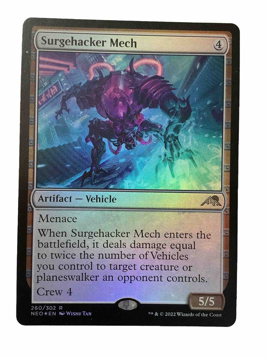 MTG NEO: Surgehacker Mech (Artifact Vehicle) Regular Rare Foil 260/302