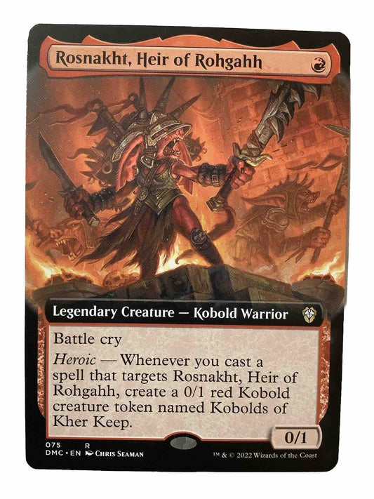 Rosnakht Heir of Rohgahh DMC 075 MTG Extended Art Dominaria United Commander — DM Vault Co