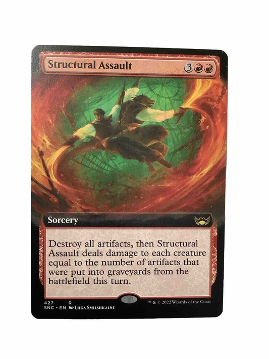 Structural Assault Magic the Gathering Streets of New Capenna Extended Art rare sorcery 427