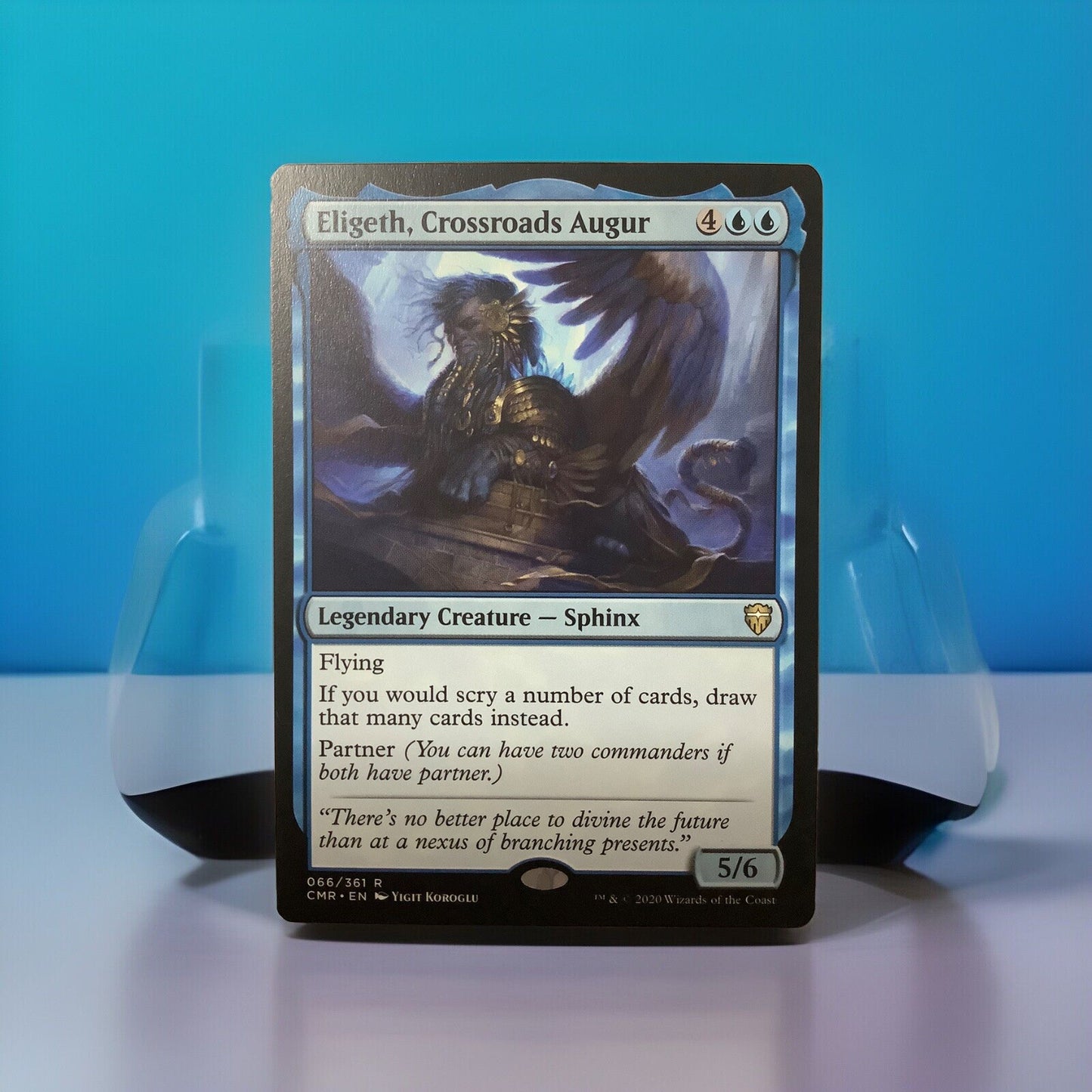 Eligeth Crossroads Augur Commander Legends blue legendary sphinx card