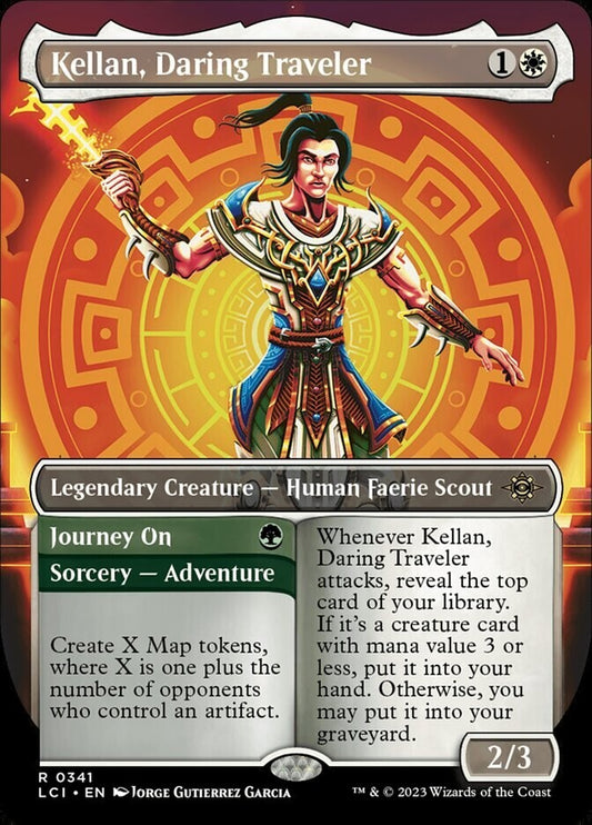 MTG LCI: Kellan, Daring Traveler Journey On (Adventure) Showcase Rare 0341