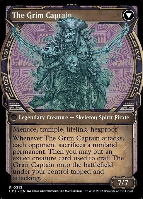 The Grim Captain // Throne of the Grim Captain LCI MTG Reanimator Engine DFC
