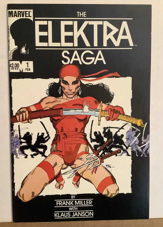 Elektra Saga 1 Marvel Comics 1984 Frank Miller ninja assassin comic