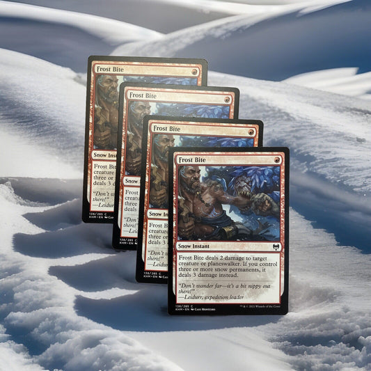 Frost Bite KHM 138 Magic the Gathering card playset of four regular finish.