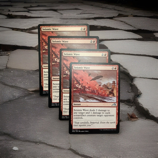 Seismic Wave (161/302) x4 | Kamigawa Neon Dynasty MTG Uncommon Instant