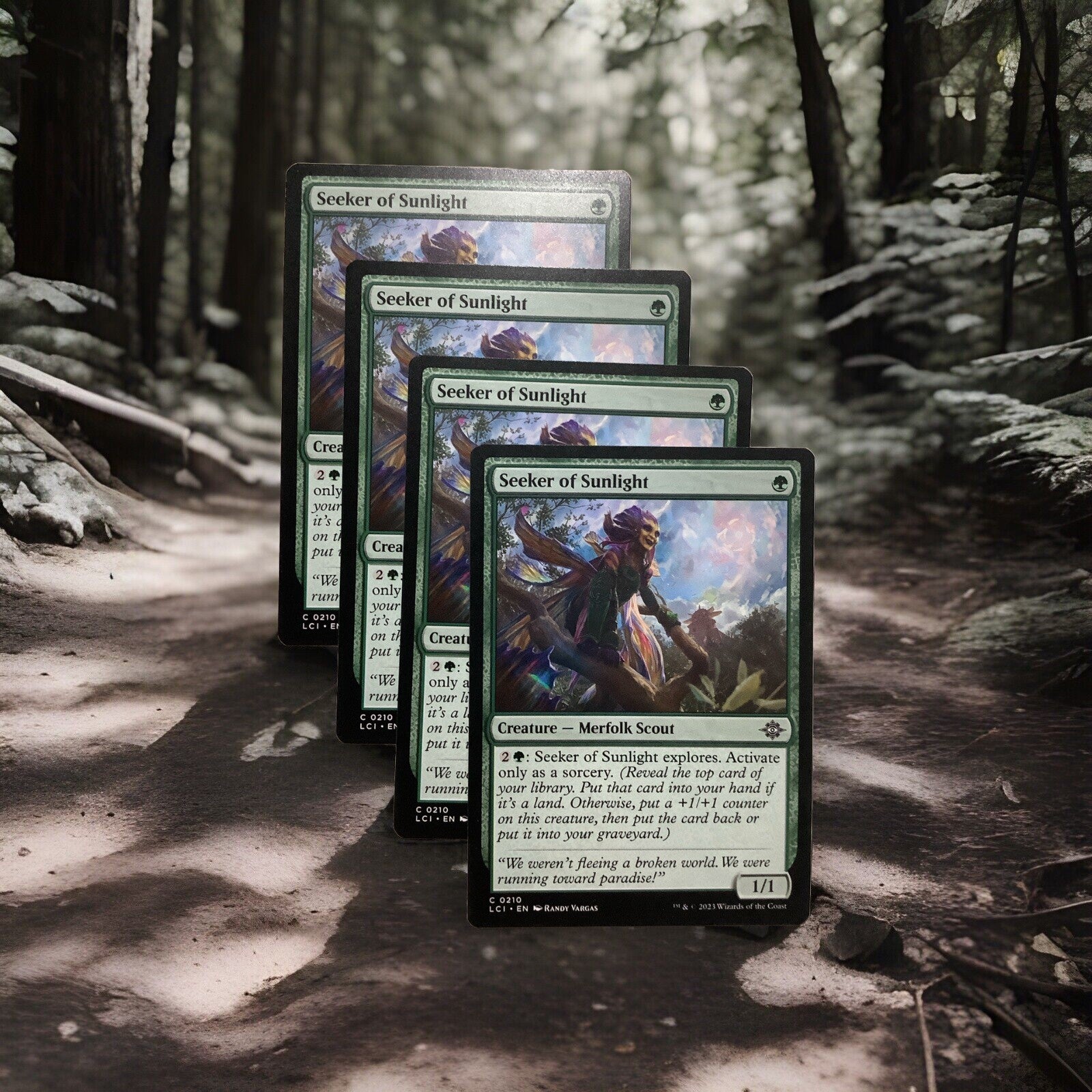 Four Seeker of Sunlight MTG cards (LCI 210) The Lost Caverns of Ixalan common
