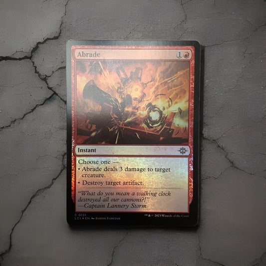 Abrade LCI 0131 MTG Foil Instant Lost Caverns of Ixalan