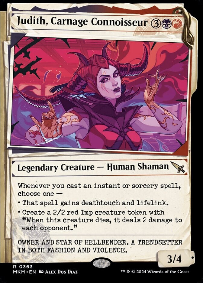 Judith, Carnage Connoisseur — Showcase — Murders at Karlov Manor — Regular Rare — DM Vault Co.
