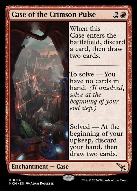 MTG MKM: Case of the Crimson Pulse (Enchantment Case) Regular Rare Foil 0114