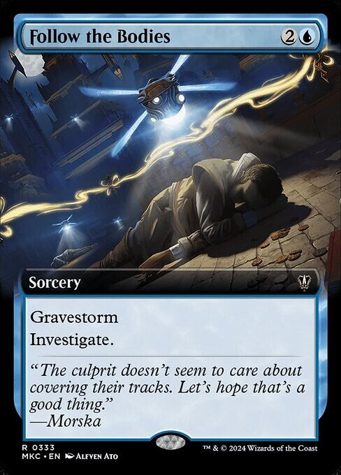MTG MKC: Follow the Bodies (Sorcery) Extended Art Rare 0333 Murder Karlov Manor